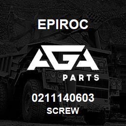 0211140603 Epiroc SCREW | AGA Parts