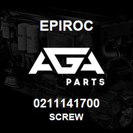 0211141700 Epiroc SCREW | AGA Parts