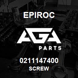 0211147400 Epiroc SCREW | AGA Parts