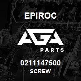 0211147500 Epiroc SCREW | AGA Parts