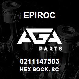 0211147503 Epiroc HEX SOCK. SC | AGA Parts