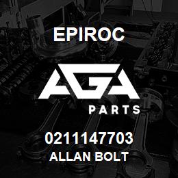 0211147703 Epiroc ALLAN BOLT | AGA Parts