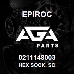 0211148003 Epiroc HEX SOCK. SC | AGA Parts