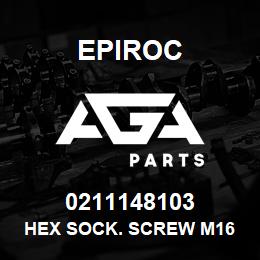 0211148103 Epiroc HEX SOCK. SCREW M16 X 60 | AGA Parts