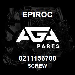 0211156700 Epiroc SCREW | AGA Parts