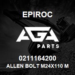 0211164200 Epiroc ALLEN BOLT M24X110 MM. | AGA Parts