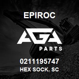 0211195747 Epiroc HEX SOCK. SC | AGA Parts