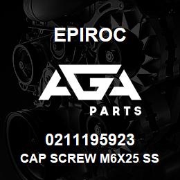 0211195923 Epiroc CAP SCREW M6X25 SS | AGA Parts