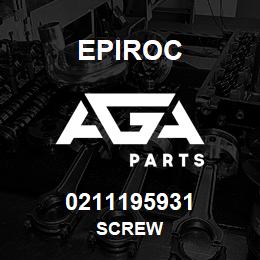 0211195931 Epiroc SCREW | AGA Parts