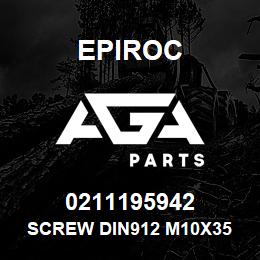 0211195942 Epiroc SCREW DIN912 M10X35 8.8 IN.OX | AGA Parts