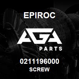 0211196000 Epiroc SCREW | AGA Parts