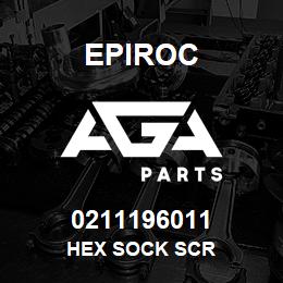 0211196011 Epiroc HEX SOCK SCR | AGA Parts