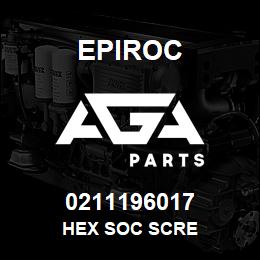 0211196017 Epiroc HEX SOC SCRE | AGA Parts