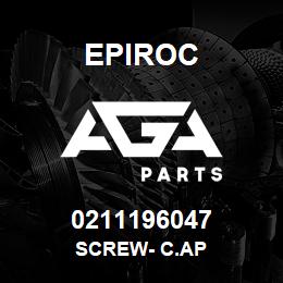 0211196047 Epiroc SCREW- C.AP | AGA Parts