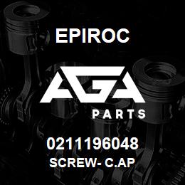 0211196048 Epiroc SCREW- C.AP | AGA Parts