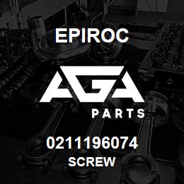 0211196074 Epiroc SCREW | AGA Parts