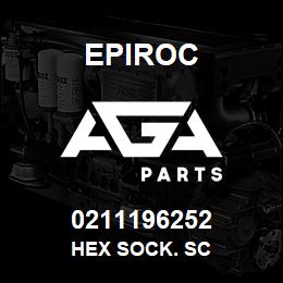 0211196252 Epiroc HEX SOCK. SC | AGA Parts