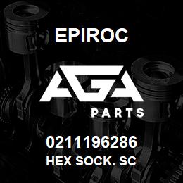 0211196286 Epiroc HEX SOCK. SC | AGA Parts