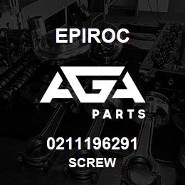 0211196291 Epiroc SCREW | AGA Parts