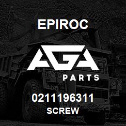 0211196311 Epiroc SCREW | AGA Parts