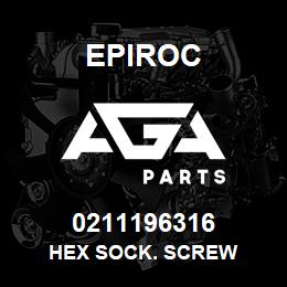 0211196316 Epiroc HEX SOCK. SCREW | AGA Parts