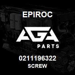 0211196322 Epiroc SCREW | AGA Parts