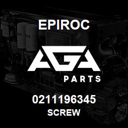 0211196345 Epiroc SCREW | AGA Parts