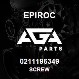 0211196349 Epiroc SCREW | AGA Parts