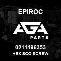 0211196353 Epiroc HEX SCO SCREW | AGA Parts