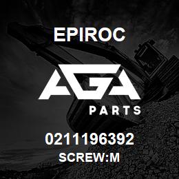 0211196392 Epiroc SCREW:M | AGA Parts