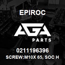 0211196396 Epiroc SCREW:M10X 65, SOC HD CAP, STL | AGA Parts