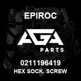 0211196419 Epiroc HEX SOCK. SCREW | AGA Parts