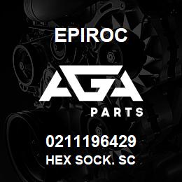 0211196429 Epiroc HEX SOCK. SC | AGA Parts