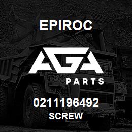 0211196492 Epiroc SCREW | AGA Parts