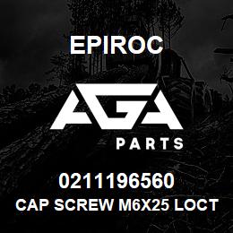 0211196560 Epiroc CAP SCREW M6X25 LOCTITE DL2040 | AGA Parts