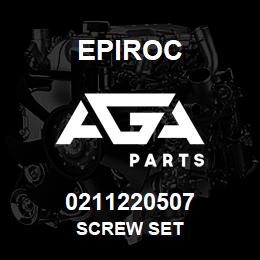 0211220507 Epiroc SCREW SET | AGA Parts