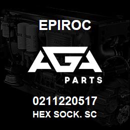 0211220517 Epiroc HEX SOCK. SC | AGA Parts