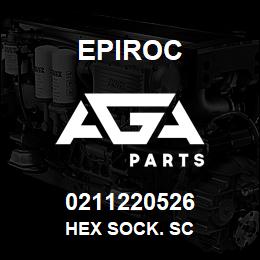 0211220526 Epiroc HEX SOCK. SC | AGA Parts