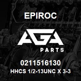 0211516130 Epiroc HHCS 1/2-13UNC X 3-3/4 LG | AGA Parts