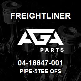 04-16647-001 Freightliner PIPE-5TEE OFS | AGA Parts