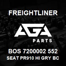 BOS 7200002 552 Freightliner SEAT PR910 HI GRY BC DSC | AGA Parts