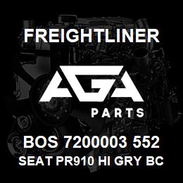 BOS 7200003 552 Freightliner SEAT PR910 HI GRY BC R&L ARM DSC | AGA Parts