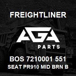 BOS 7210001 551 Freightliner SEAT PR910 MID BRN BC R&L ARM | AGA Parts