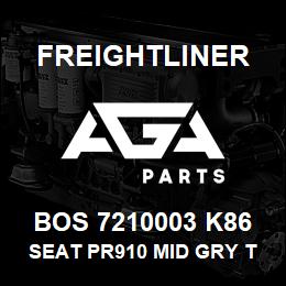 BOS 7210003 K86 Freightliner SEAT PR910 MID GRY TITAN R&L ARM DSC | AGA Parts