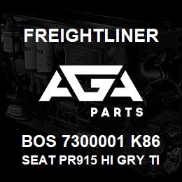 BOS 7300001 K86 Freightliner SEAT PR915 HI GRY TITAN R&L ARM | AGA Parts