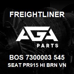 BOS 7300003 545 Freightliner SEAT PR915 HI BRN VN R&L ARM DSC | AGA Parts