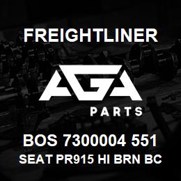 BOS 7300004 551 Freightliner SEAT PR915 HI BRN BC BELLOWS | AGA Parts