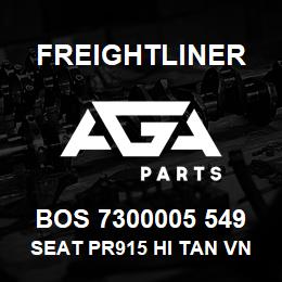 BOS 7300005 549 Freightliner SEAT PR915 HI TAN VN R&L ARM BELLOWS | AGA Parts