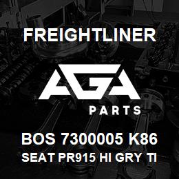 BOS 7300005 K86 Freightliner SEAT PR915 HI GRY TITAN R&L ARM BELLOWS | AGA Parts