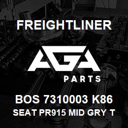 BOS 7310003 K86 Freightliner SEAT PR915 MID GRY TITAN R&L ARM DSC | AGA Parts